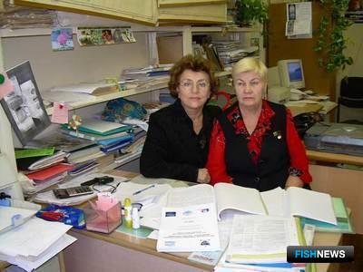Мария Суховеева и Антонина Подкорытова
