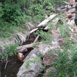 Проверка выявила загрязнение реки и ручья отходами производства. Фото пресс-службы Северо-Восточного теруправления Росрыболовства