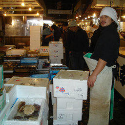 Токийский рыбный рынок Цукидзи