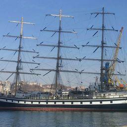 Учебное парусное судно «Паллада» прибыло во Владивосток. Фото пресс-службы Дальрыбвтуза