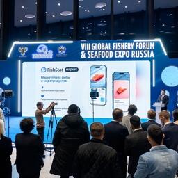 Богатый функционал сервиса FishStat  представили на Международном рыбопромышленном форуме и Выставке рыбной индустрии, морепродуктов и технологий в Санкт-Петербурге. Фото пресс-службы ESG