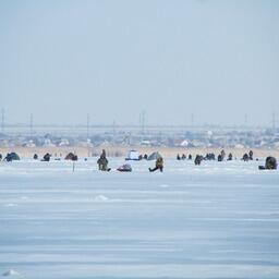 На зимних каникулах рыбачить пошло множество жителей региона. Фото пресс-службы ВНИРО