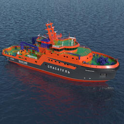 Универсальное аварийно-спасательное судно для патрулирования в районах рыболовства проектируют в ОСК. Изображение предоставлено пресс-службой корпорации