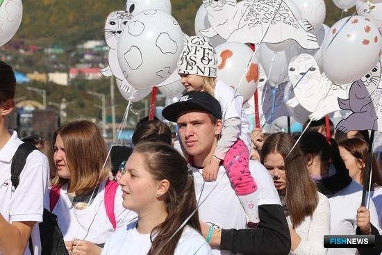 В сентябре прошлого года в фестивале «Море жизни» поучаствовало около 4 тыс. жителей Камчатки. Фото пресс-службы правительства региона