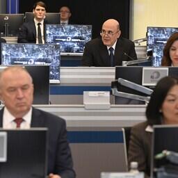 Премьер-министр Михаил МИШУСТИН на стратегической сессии о регулировании платформенной экономики 16 февраля. Фото пресс-службы правительства РФ