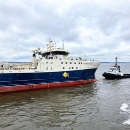 Траулер «Норвежское море» вышел на ходовые испытания. Фото пресс-службы Выборгского судостроительного завода