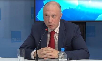 Президент Ассоциации добытчиков минтая Алексей БУГЛАК. Скриншот видеотрансляции «ТАСС Дальний Восток»