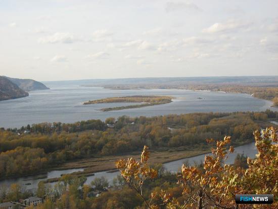 Осенняя Волга у Жигулей. Фото Eternal Sledopyt («Википедия»)