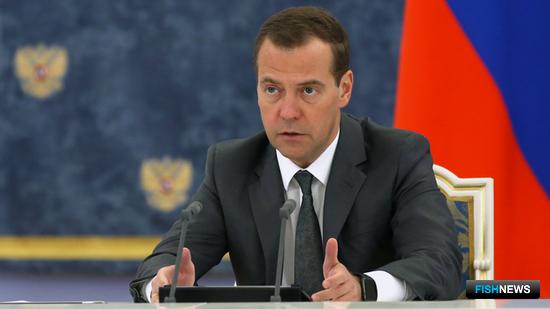 Премьер-министр Дмитрий Медведев на заседании Правительства. Фото пресс-службы Правительства РФ