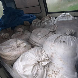 В остановленном микроавтобусе обнаружили 16 мешков с омулем. Фото пресс-службы МВД по Республике Бурятия
