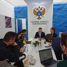 Заместитель руководителя Росрыболовства Петр САВЧУК провел пресс-конференцию в рамках China Fisheries & Seafood Expo
