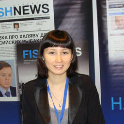 Анна ЛИМ – шеф-редактор РИА Fishnews.ru на стенде медиахолдинга Fishnews