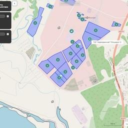 Фрагмент карты на подложке проекта OpenStreetMap