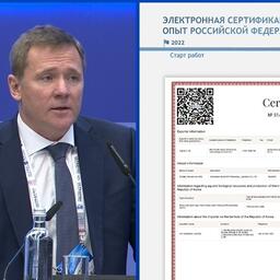 Начальник Центра системы мониторинга рыболовства и связи Александр МИХАЙЛОВ. Скриншот трансляции