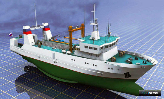 Средний рыболовный траулер морозильный для Дальнего Востока и Атлантики (проект 13728 - КБ «Восток» ОАО «ЦТСС»)