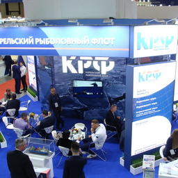 Стенд Карельского рыболовного флота на Seafood Expo Russia