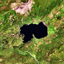 Спутниковая фотосъемка района озера Паланское («Википедия»)