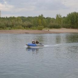 Рыбаки-любители на Оби у Новосибирска